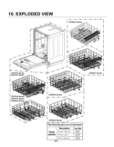 Dishwasher Exploded View 1 Diagram and Parts List for LDS5811BB LDS5811BB /02 LG Dishwasher