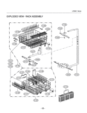 EXPLODED VIEW  PANEL ASSEMBLY  DOOR ASSEMLBY Diagram and Parts List for LDS5811BB LDS5811BB /02 LG Dishwasher