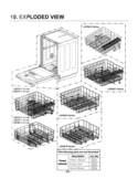 Dishwasher Exploded View 1 Diagram and Parts List for LDF7811ST LDF7811ST /01 LG Dishwasher