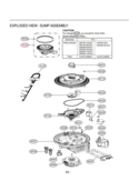 EXPLODED VIEW  SUMP ASSEMBLY Diagram and Parts List for LDF7810BB LDF7810BB /01 LG Dishwasher