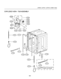 EXPLODED VIEW  RACK ASSEMBLY Diagram and Parts List for LDF7810ST LDF7810ST /01 LG Dishwasher