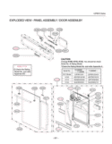EXPLODED VIEW  SUMP ASSEMBLY Diagram and Parts List for LDF8812ST LDF8812ST /01 LG Dishwasher