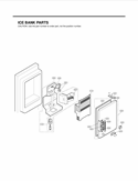 ICE BANK PARTS Diagram and Parts List for LFX21975ST ASTCLGA LG Refrigerator