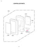 Part Location Diagram of 4810W1A074A LG Bracket,Control Panel