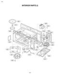 INTERIOR PARTS I Diagram and Parts List for LMV1925SBQ LMV1925SBQ/01 LG Microwave