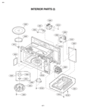 INTERIOR PARTS I Diagram and Parts List for LMV2053ST  LG Microwave