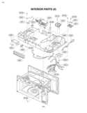 INTERIOR PARTS II Diagram and Parts List for LMV2053ST  LG Microwave