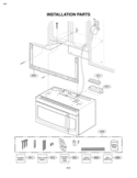 INSTALLATION PARTS Diagram and Parts List for LMV2053ST  LG Microwave
