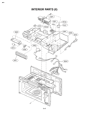 INTERIOR PARTS II Diagram and Parts List for LMV2073WW LMV2073WW/01 LG Microwave