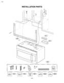 INSTALLATION PARTS Diagram and Parts List for LMV2073WW LMV2073WW/01 LG Microwave