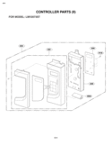 CONTROLLER PARTS II Diagram and Parts List for LMV2073ST  LG Microwave