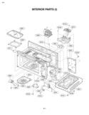 INTERIOR PARTS I Diagram and Parts List for LMV2073ST  LG Microwave