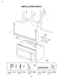 INSTALLATION PARTS Diagram and Parts List for LMV2073ST  LG Microwave