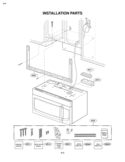INSTALLATION PARTS Diagram and Parts List for LMV2073BB  LG Microwave