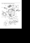 Drum & Motor Assembly Diagram and Parts List for DLEX2801R  LG Dryer