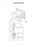 LATCH BOARD PARTS Diagram and Parts List for LMV1314B LMV1314B/01 LG Microwave