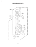 LATCH BOARD PARTS Diagram and Parts List for LMVM1935SW LMVM1935SW/01 LG Microwave