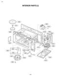 INTERIOR PARTS I Diagram and Parts List for LMVM1935SW LMVM1935SW/01 LG Microwave