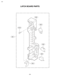LATCH BOARD PARTS Diagram and Parts List for LMVM2075SB  LG Microwave