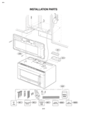 INSTALLATION PARTS USE & CARE       COOKING GUIDE Diagram and Parts List for LMVM2075SB  LG Microwave