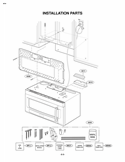 INSTALLATION PARTS USE & CARE Diagram and Parts List for LMVM2075ST ASBELGA LG Microwave