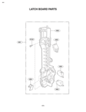 LATCH BOARD PARTS Diagram and Parts List for LMV2083SW  LG Microwave