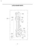 LATCH BOARD PARTS Diagram and Parts List for LMVM2055SB  LG Microwave