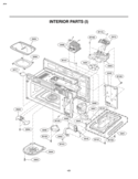 INTERIOR PARTS I Diagram and Parts List for LMVM2055SB  LG Microwave