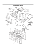 INTERIOR PARTS II Diagram and Parts List for LMVM2055SB  LG Microwave