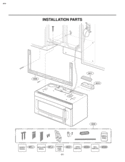 INSTALLATION PARTS Diagram and Parts List for LMVM2055SB  LG Microwave