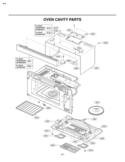 OVEN CAVITY PARTS Diagram and Parts List for LMVM2055ST  LG Microwave