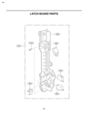 LATCH BOARD PARTS Diagram and Parts List for LMVM2055ST  LG Microwave