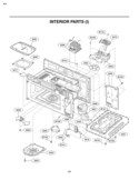 INTERIOR PARTS I Diagram and Parts List for LMVM2055ST  LG Microwave