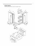 Part Location Diagram of 5433JA8560A LG Door Foam Assembly,Refrigerator