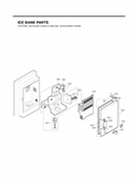 ICE BANK PARTS Diagram and Parts List for LFX25950SW ASWCLGA LG Refrigerator