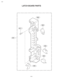 LATCH BOARD PARTS Diagram and Parts List for LMV1625W  LG Microwave