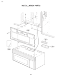 INSTALLATION PARTS Diagram and Parts List for LMV1625W  LG Microwave
