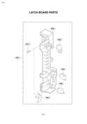 LATCH BOARD PARTS Diagram and Parts List for LMV1635SBQ  LG Microwave