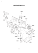 INTERIOR PARTS I Diagram and Parts List for LMV1635SBQ  LG Microwave