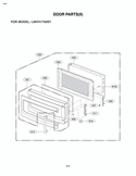 Part Location Diagram of 3581W0A147V LG Door Assembly