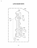 LATCH BOARD PARTS Diagram and Parts List for LMVH1750ST AS1ELGA LG Microwave