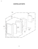 Part Location Diagram of 4810W1P009A LG Bracket,Control Panel