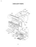 OVEN CAVITY PARTS Diagram and Parts List for LMV1976ST  LG Microwave