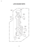 LATCH BOARD PARTS Diagram and Parts List for LMV1976ST  LG Microwave