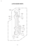 LATCH BOARD PARTS Diagram and Parts List for LMV1825SBQ  LG Microwave
