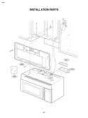 INSTALLATION PARTS Diagram and Parts List for LMV1825SBQ  LG Microwave