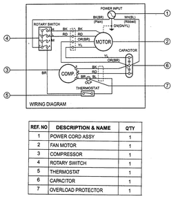 Wiring Diagram Diagram and Parts List for R5003  LG Air Conditioner