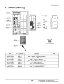 Diagram 1 Diagram and Parts List for ARUM140LTE6 EWGBLEU LG Air Conditioner
