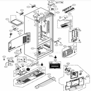 Part Location Diagram of EBR74796477 LG PCB ASSEMBLY,MAIN