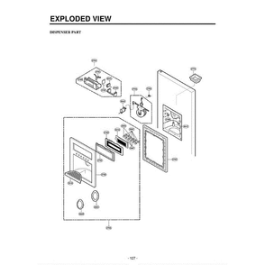 Part Location Diagram of 3017JA2004W LG Funnel Assembly